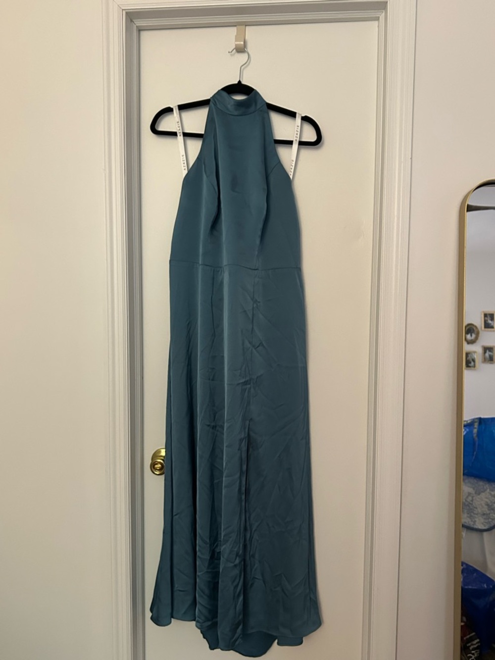 Azazie Bermuda Halter Neck Bridesmaid Dress